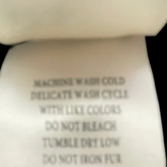 Dylan Faux Leather & Sherpa Waterfall Vest Black Fall Jacket Washable Pockets - Picture 6 of 6